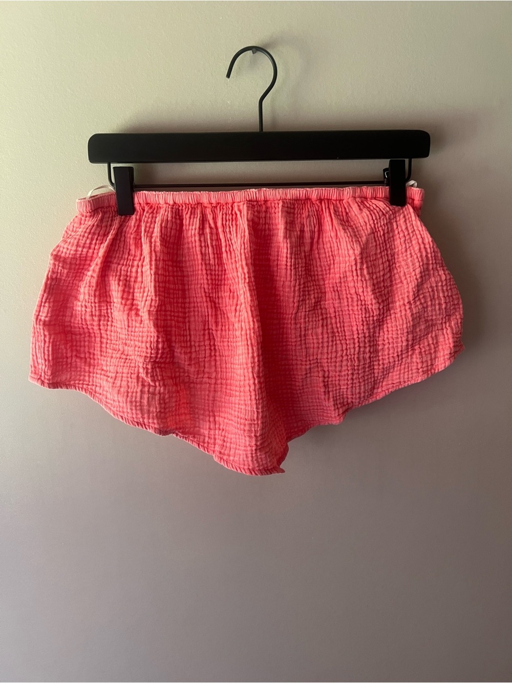 aerie Coral Pink Gauze Crop Top